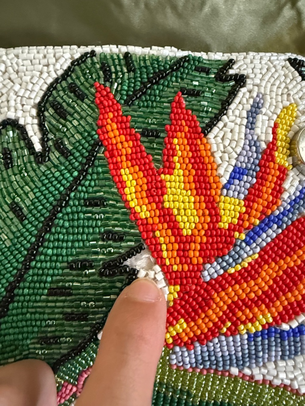 STAUD Tommy Beaded Bag, Birds of Paradise - Picture 10 of 10